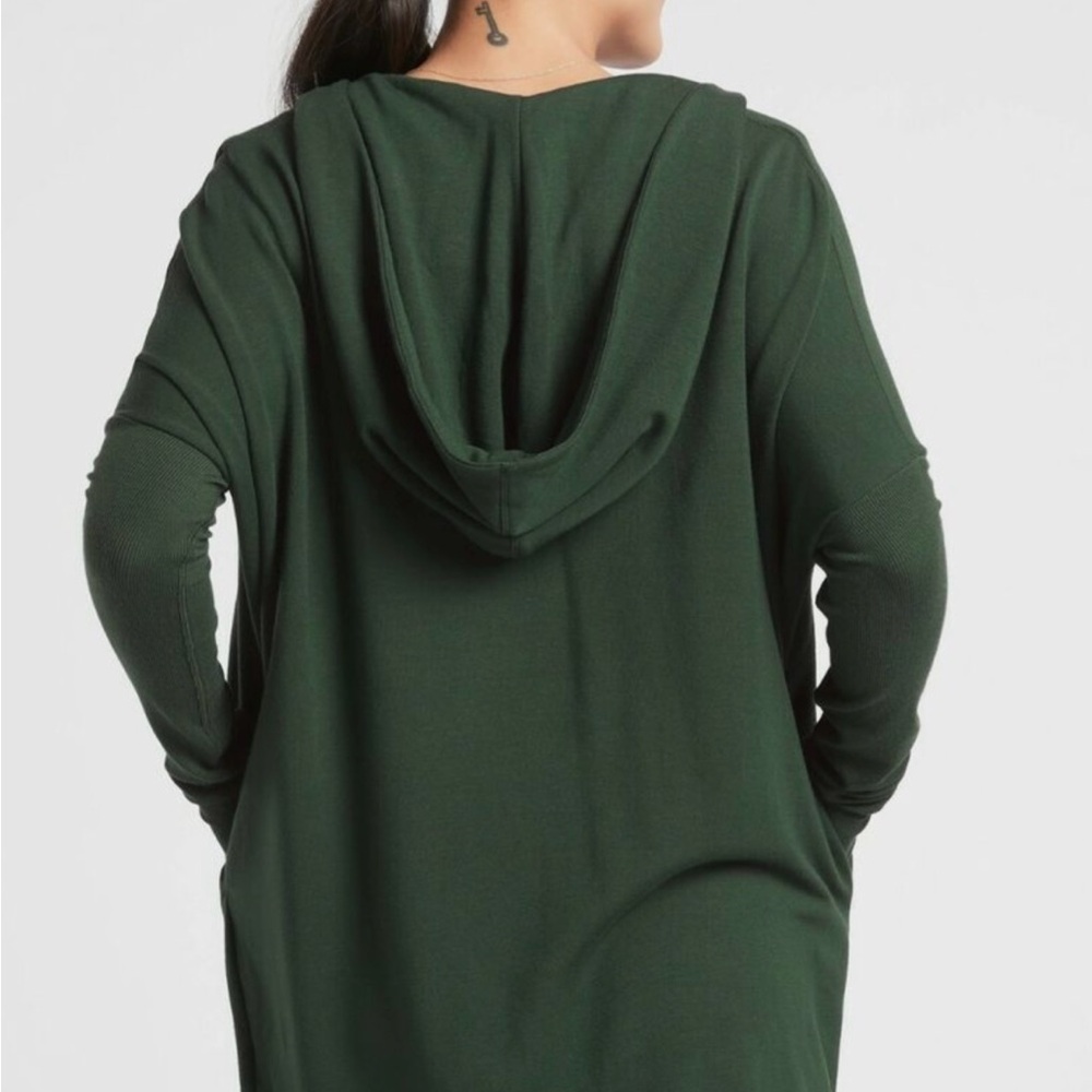Athleta  Purana  wrap hooded sweatshirt  with h pockets size XXS good condition - Picture 2 of 9